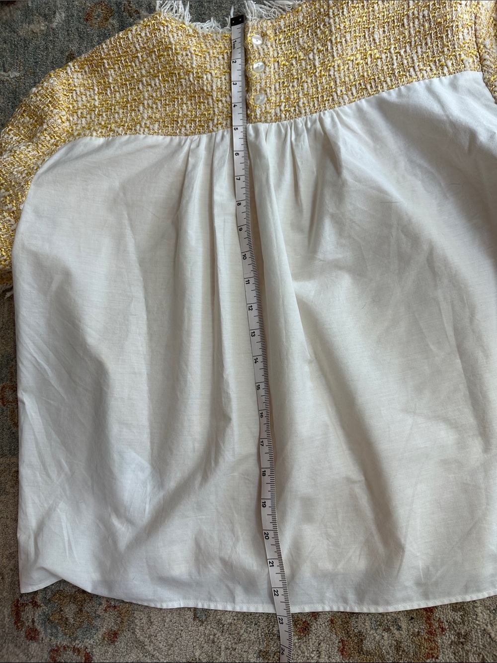 Maeve tweed Poplin Twofer short sleeve top in excellent condition! - Picture 12 of 12